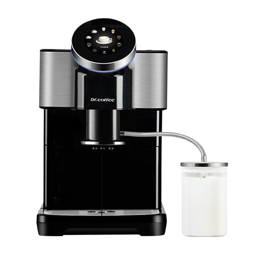 Máquina de café profesional Dr Coffee H2 con diseño robusto para uso comercial.